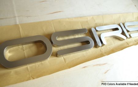 3mm Thick Solid Stainless Steel Letter Sign in Flat Cut/ Round/ Prismatic Edge Premium