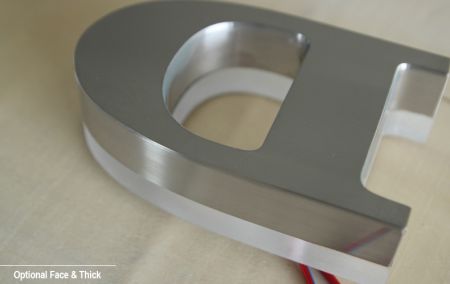 Acrylic Metal Reverse Lit LED Channel Letter Sign