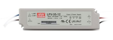 LPV-35 series Waterproof Original Taiwan Mean Well AC to DC Switching LED Power Supply 