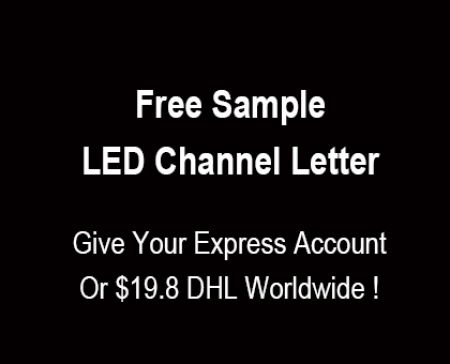 Free Sample LED Channel Letter Resin/ Acrylic Face