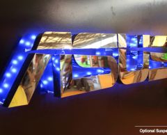 Stud Mounting Reverse Lit Metal Letters Sign